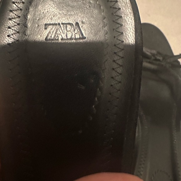 Zara Black Mules Classic Style - Picture 2 of 2